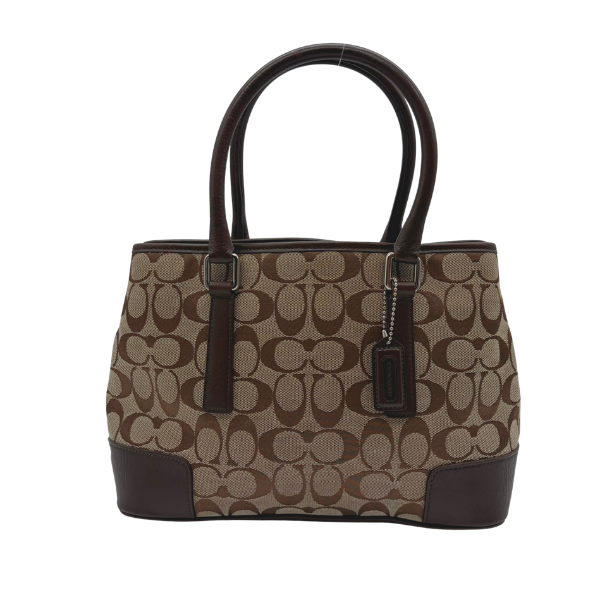 Coach Signature Canvas Carryall Khaki Mahogany – Vintage