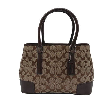 Coach Signature Canvas Carryall Khaki Mahogany – Vintage