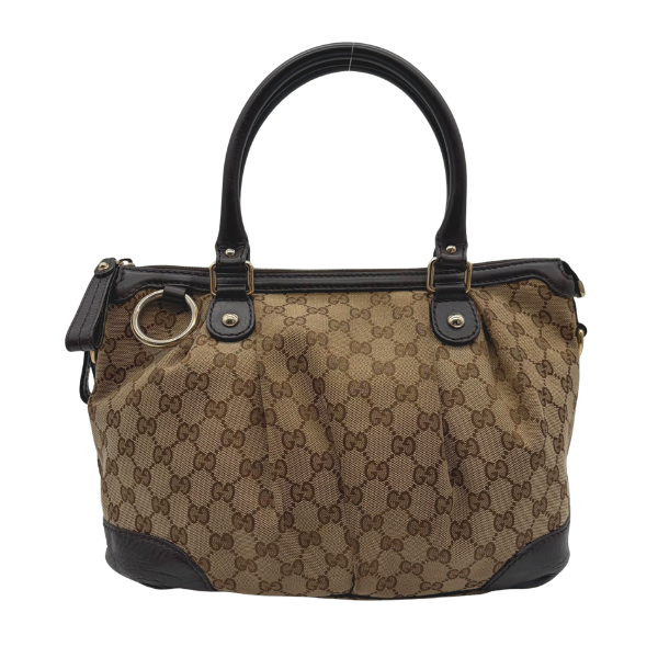 Gucci Sukey Tote GG Canvas Beige/Ebony – Vintage