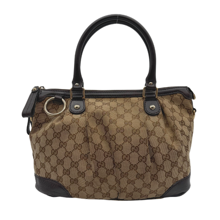 Gucci Sukey Tote GG Canvas Beige/Ebony – Vintage
