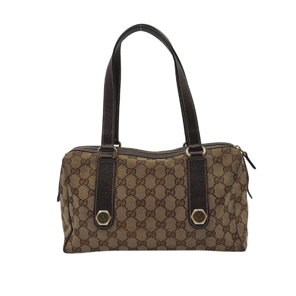 Gucci Charmy Boston Bag GG Canvas Beige/Ebony – Vintage