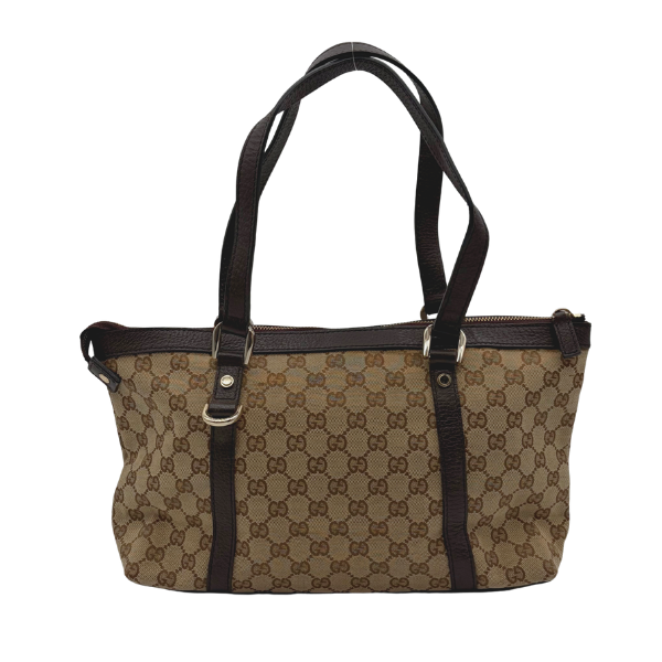 Gucci Abbey D-Ring Tote Beige/Ebony GG Canvas – Vintage