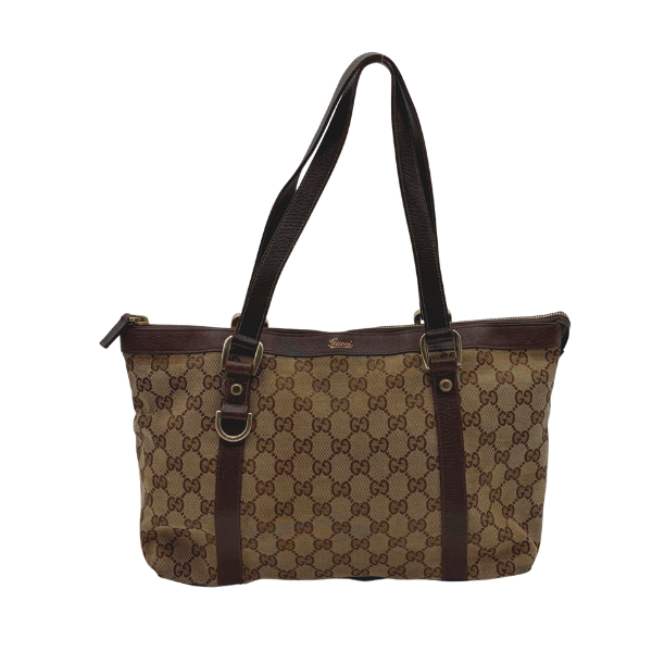 Gucci Abbey D-Ring Tote GG Canvas Beige/Ebony – Vintage