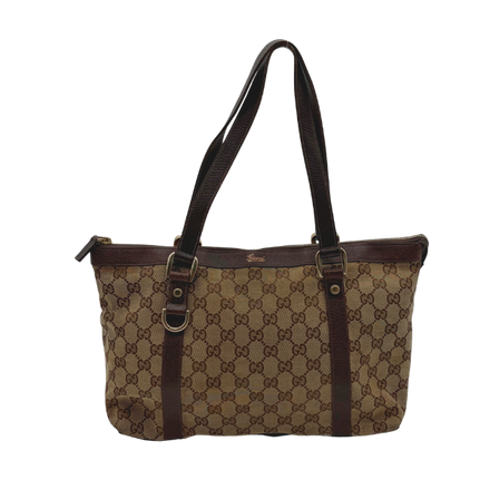 Gucci Abbey D-Ring Tote GG Canvas Beige/Ebony – Vintage