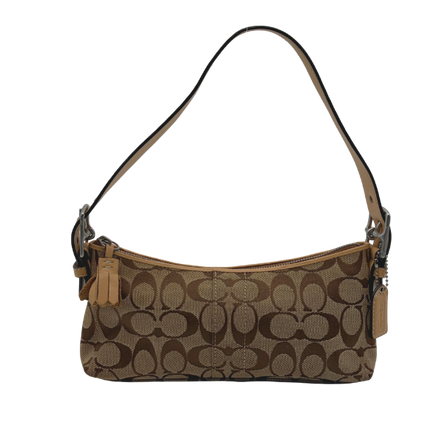 Coach Signature Monogram Shoulder Bag Beige Caramel – Vintage 2004