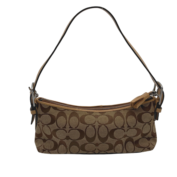 Coach Signature Monogram Shoulder Bag Beige Caramel – Vintage 2004