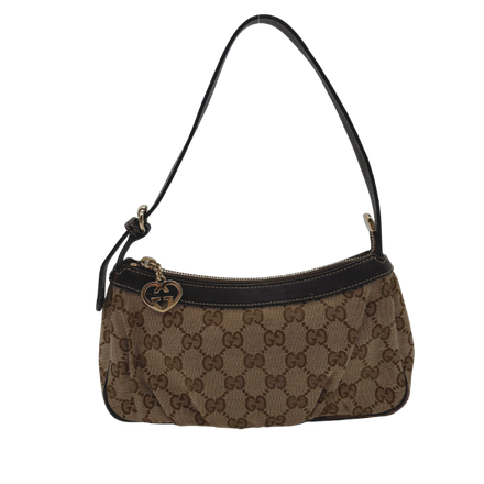 Gucci Lovely Heart Pochette GG Canvas Beige Braun – Vintage