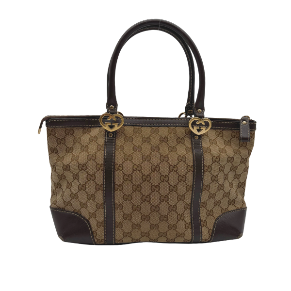 Gucci Lovely Heart Tote GG Canvas Beige/Ebony – Vintage