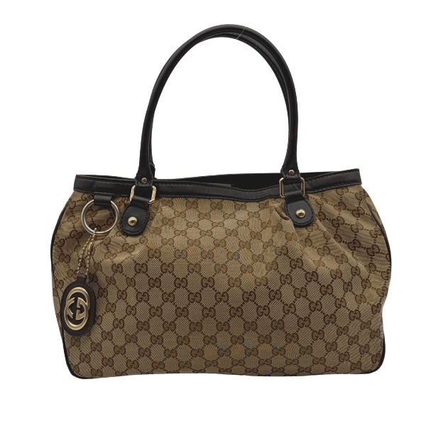 Gucci GG Canvas Tote mit Interlocking G Charm – Vintage