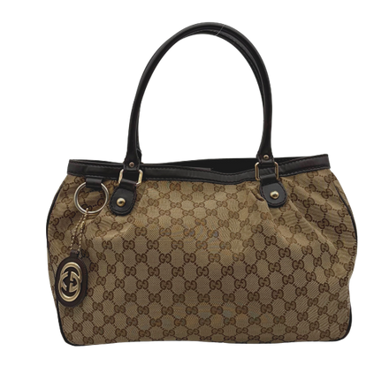 Gucci GG Canvas Tote mit Interlocking G Charm – Vintage