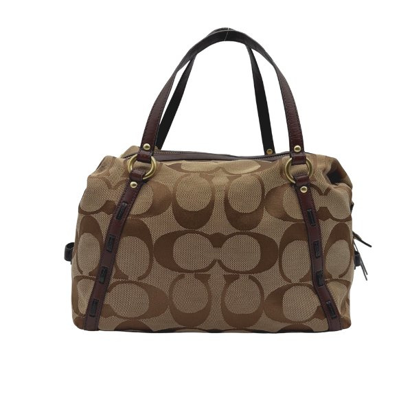 Coach Ashley Signature Sateen Satchel Khaki/Mahagoni – Vintage